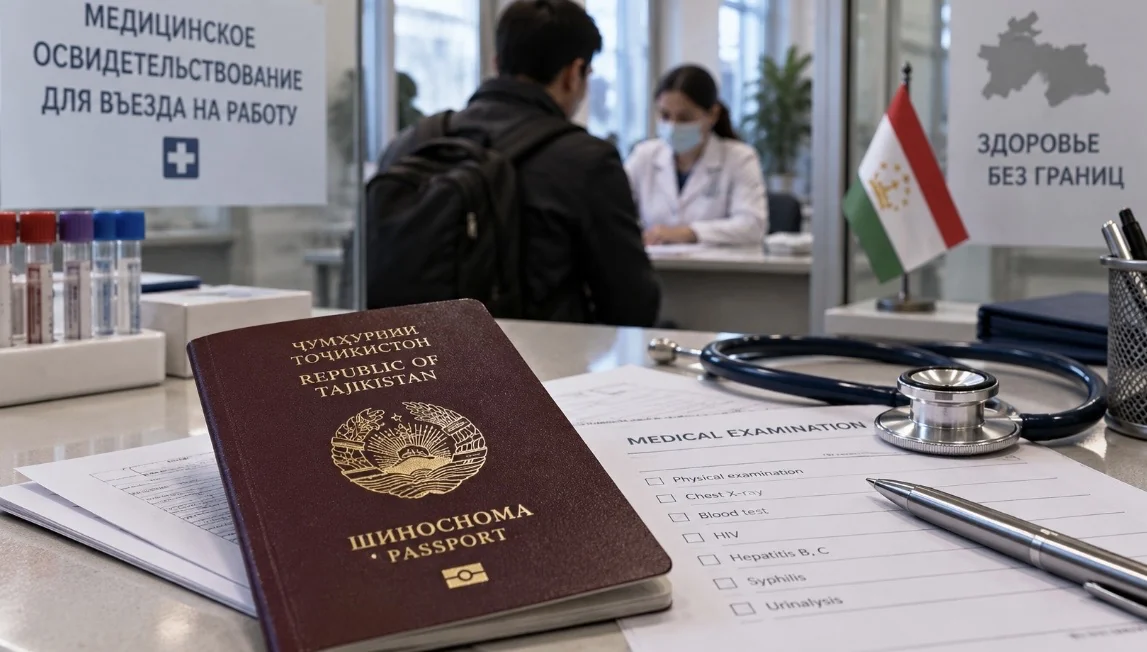 Медосмотр до въезда в Россию: что меняется при найме граждан Таджикистана с 17 сентября